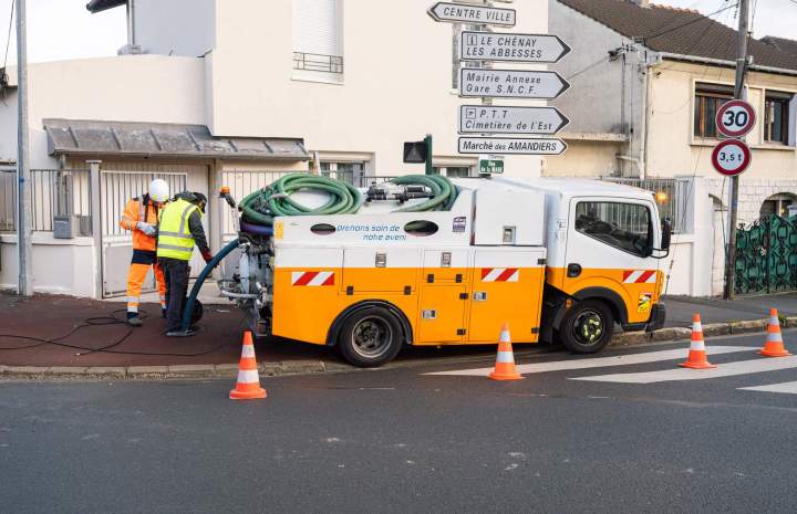 Travaux d'assainissement et raccordement